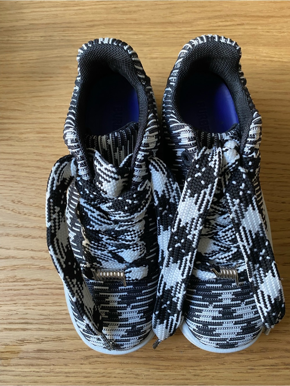 Burberry Check Knit Box Low-Top Sneaker